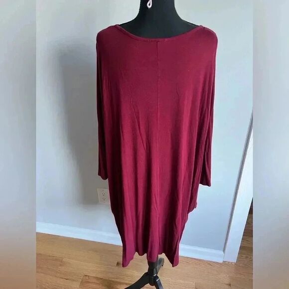Sweet Pea Red long sleeve dress with pockets - Picture 6 of 9